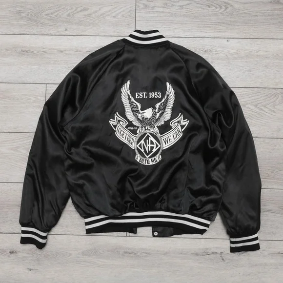 Super Rare 1983 Narcotics Anonymous Eagle Print Blanket Lined Jacket Made In USA